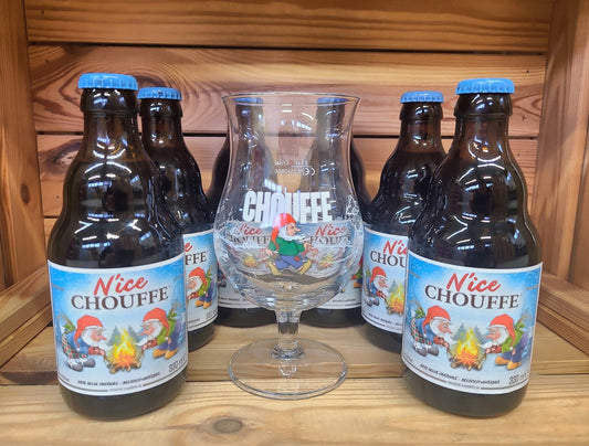 6er N'Ice Chouffe Weihnachtsbier inkl. Glas