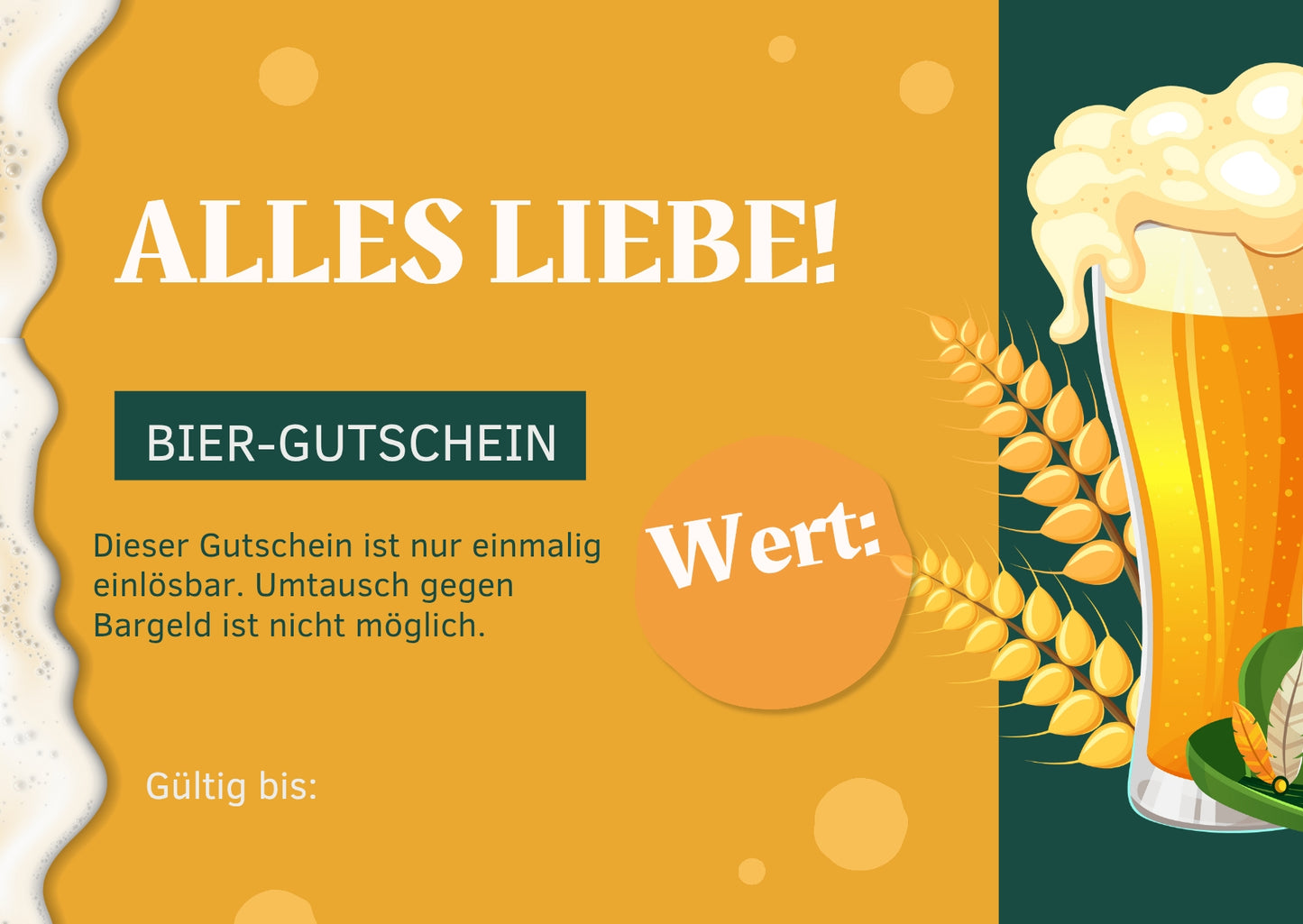 Der Bierabt-Geschenkgutschein